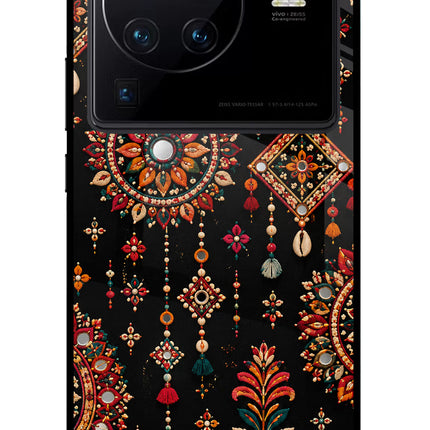 Boho Noir Vivo X80 Pro Glass Case