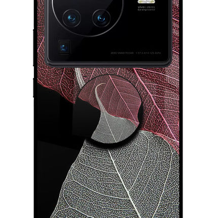 Leaf Pattern Vivo X80 Pro Pop Case by Casekaro