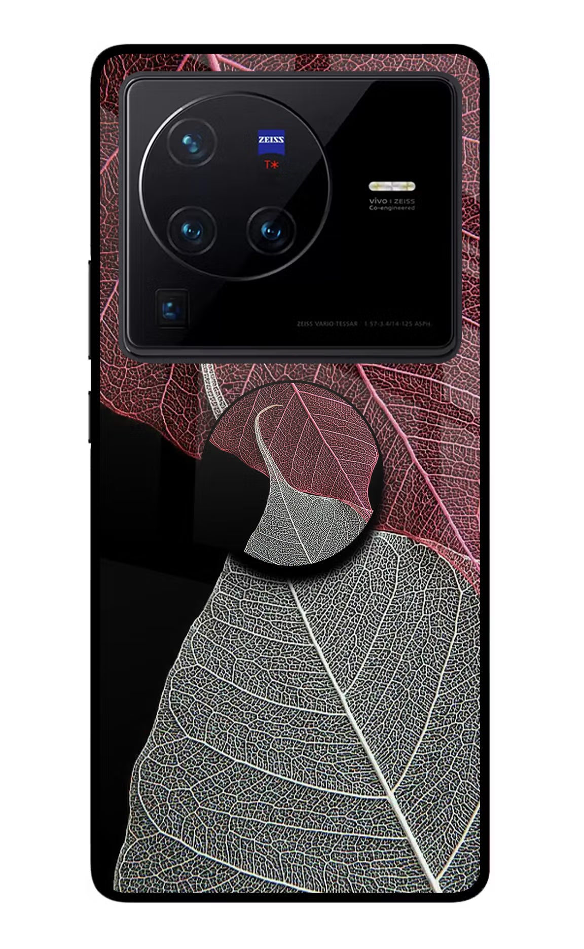 Leaf Pattern Vivo X80 Pro Pop Case by Casekaro