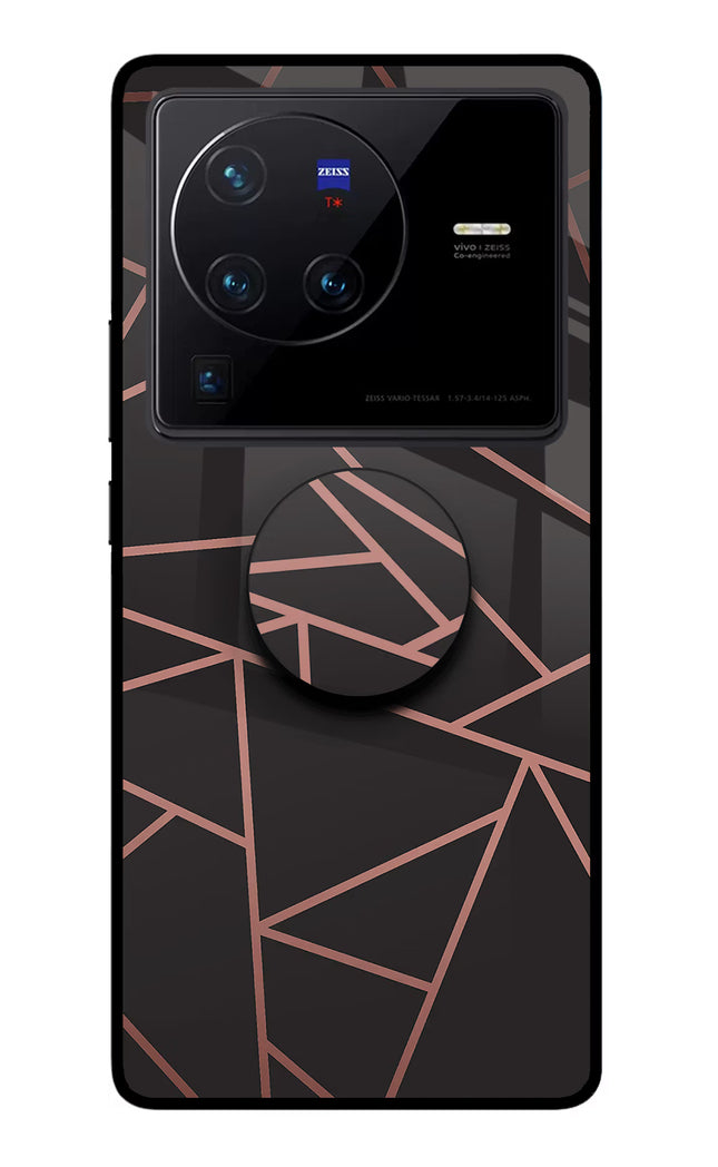 Geometric Pattern Vivo X80 Pro Pop Case by Casekaro