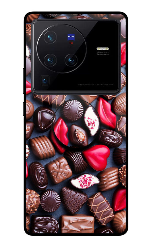 Chocolates Vivo X80 Pro Glass Case