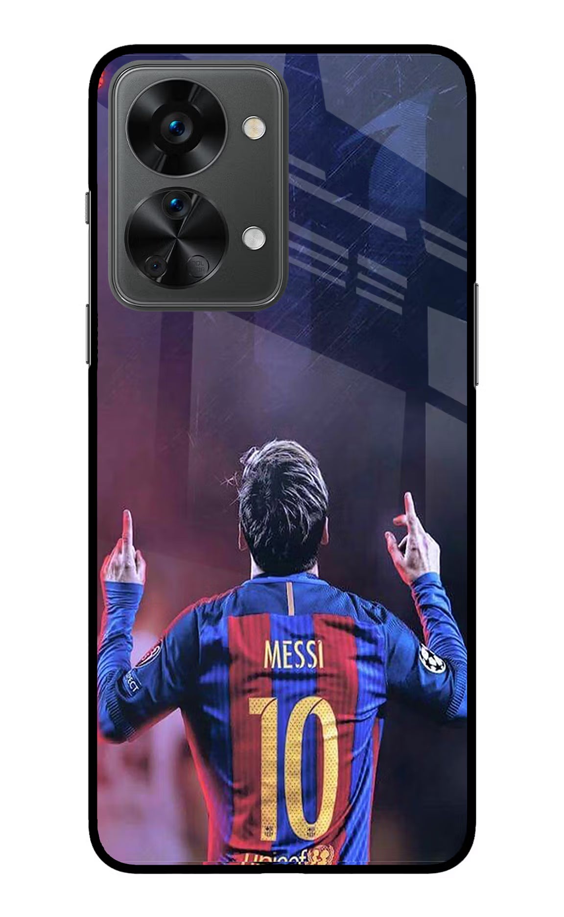 Messi OnePlus Nord 2T 5G Glass Case Back Cover by Casekaro