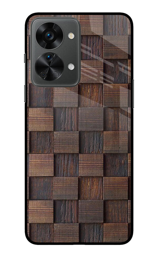 Wooden Cube Design OnePlus Nord 2T 5G Glass Case