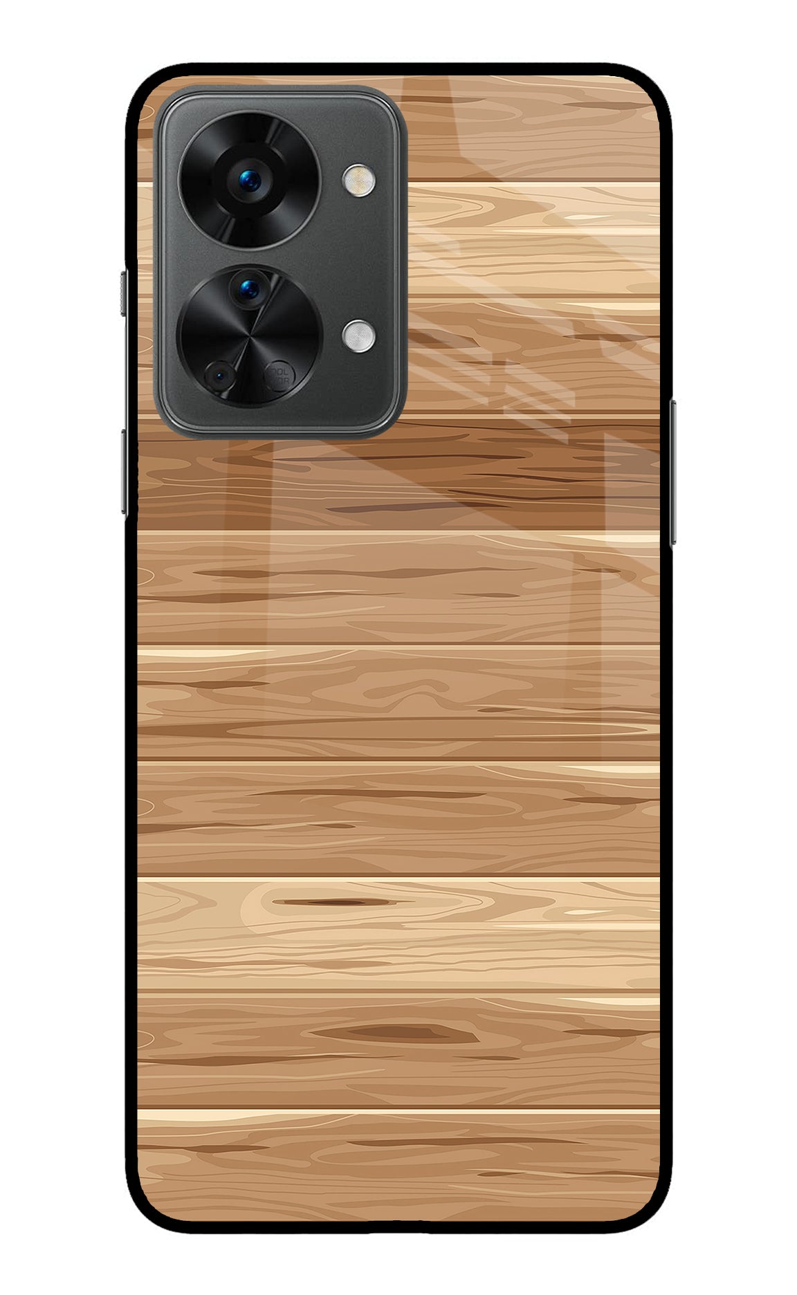 Wooden Vector OnePlus Nord 2T 5G Glass Case