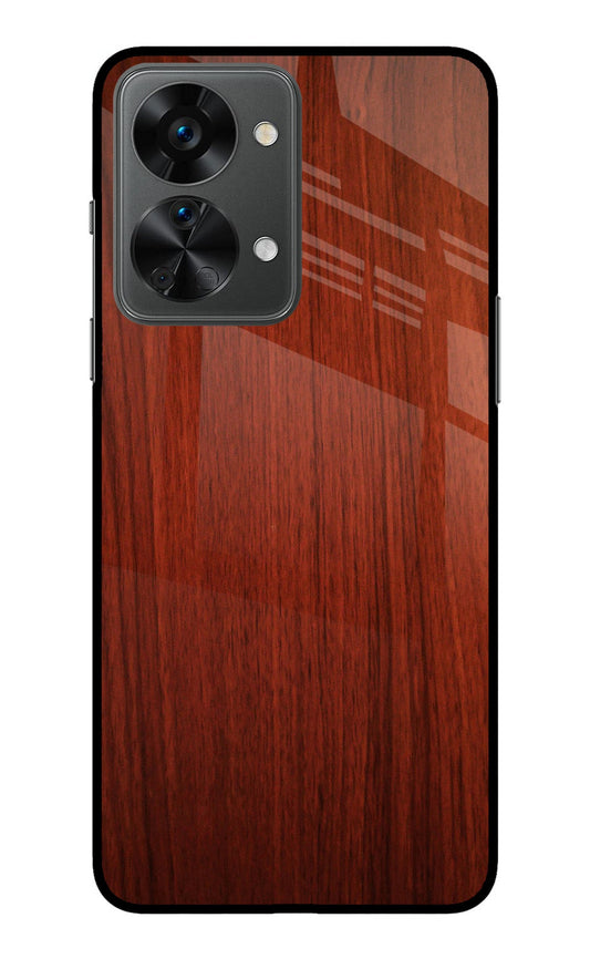 Wooden Plain Pattern OnePlus Nord 2T 5G Glass Case