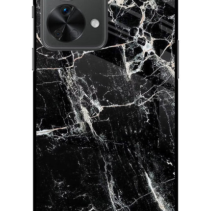 Black Marble Texture OnePlus Nord 2T 5G Glass Case