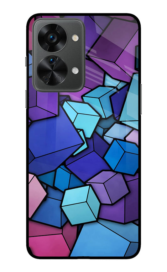 Cubic Abstract OnePlus Nord 2T 5G Glass Case