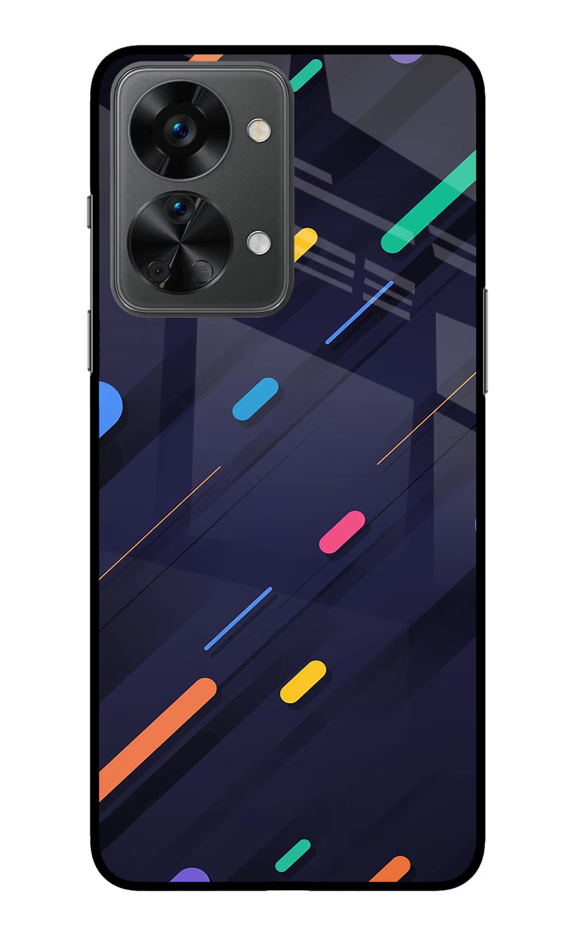 Abstract Design OnePlus Nord 2T 5G Glass Case Back Cover by Casekaro