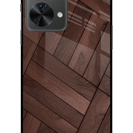Wooden Texture Design OnePlus Nord 2T 5G Glass Case