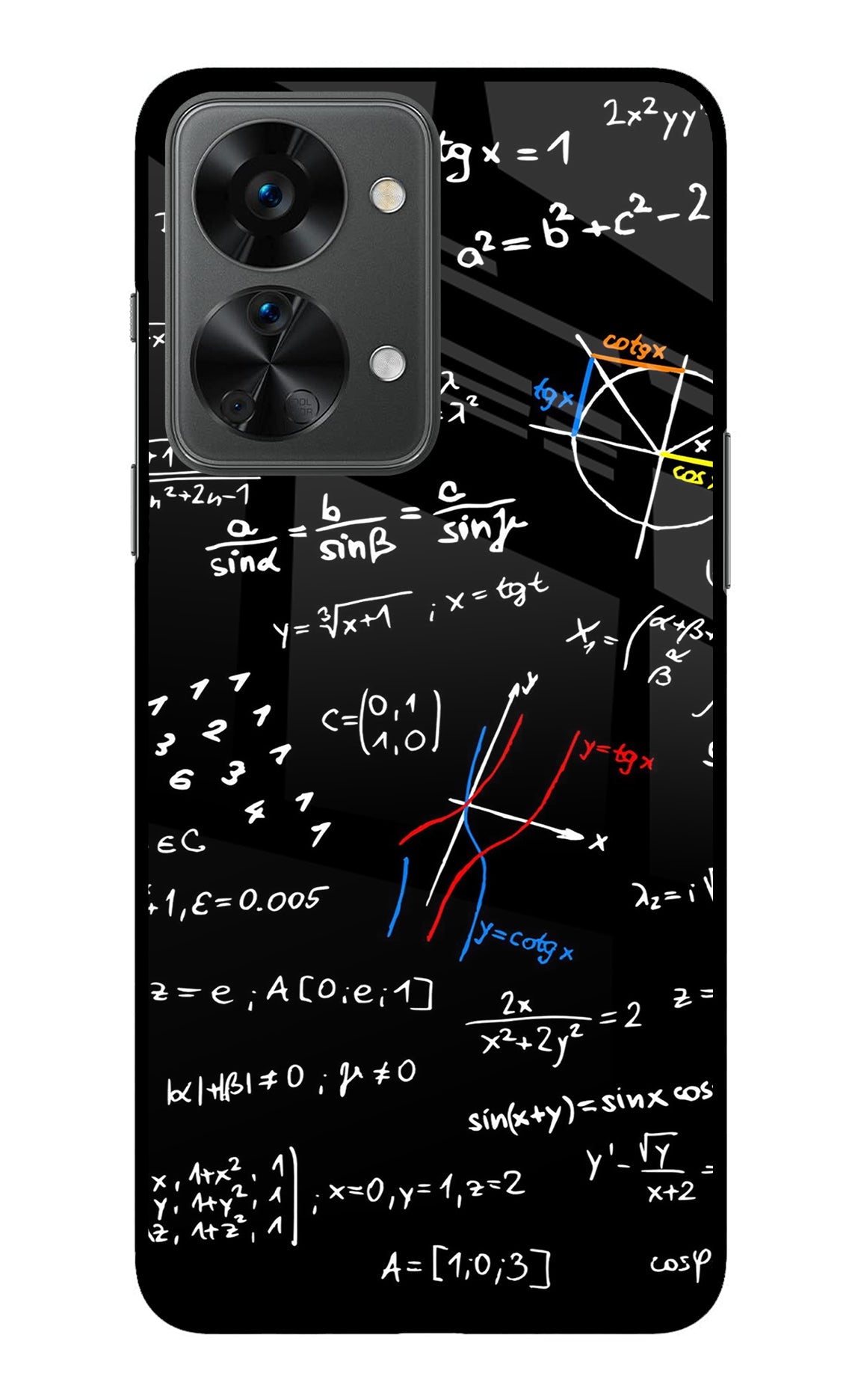 Mathematics Formula OnePlus Nord 2T 5G Glass Case