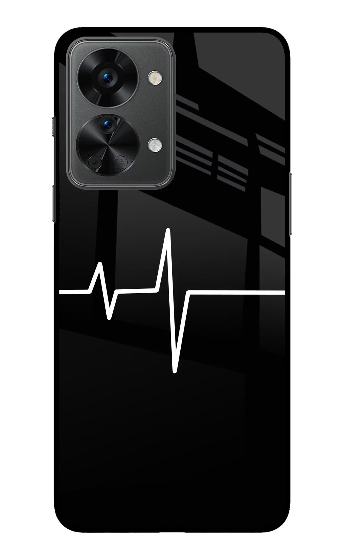 Heart Beats OnePlus Nord 2T 5G Glass Case Back Cover by Casekaro