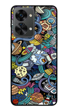 Space Abstract OnePlus Nord 2T 5G Glass Case