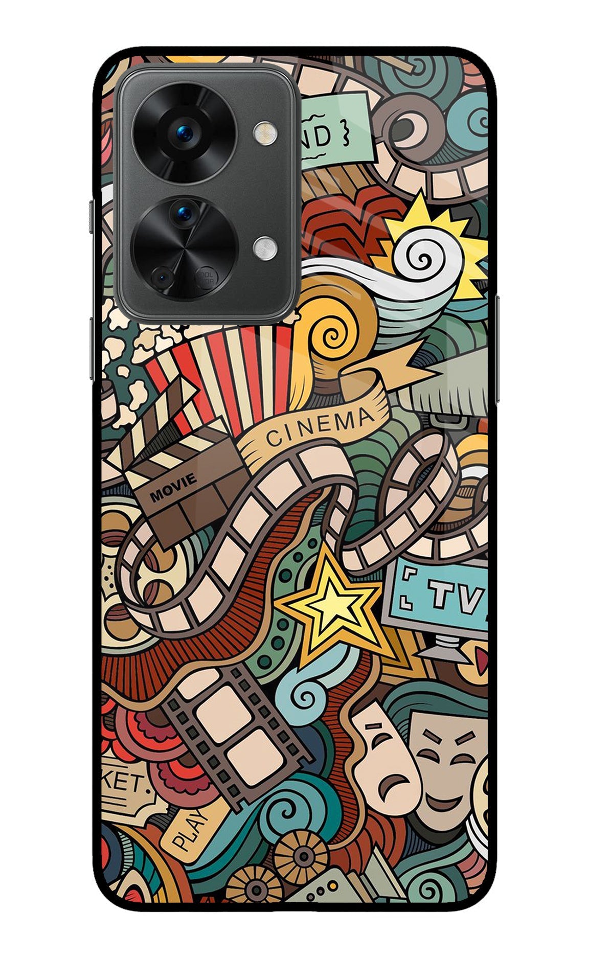 Cinema Abstract OnePlus Nord 2T 5G Back Cover