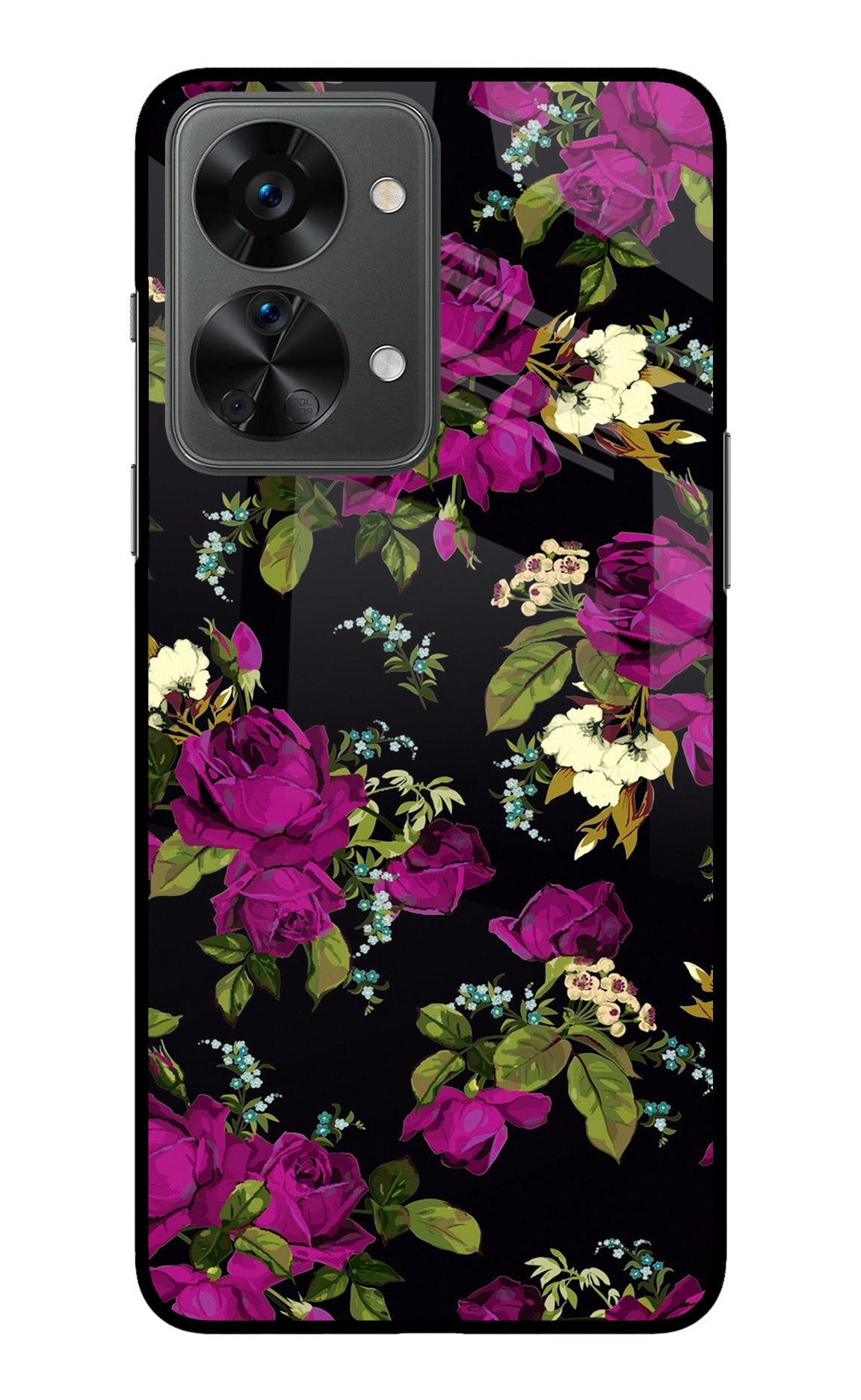 Flowers OnePlus Nord 2T 5G Glass Case