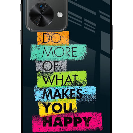 Do More Of What Makes You Happy OnePlus Nord 2T 5G Glass Case