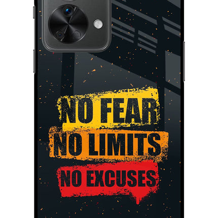 No Fear No Limits No Excuse OnePlus Nord 2T 5G Glass Case