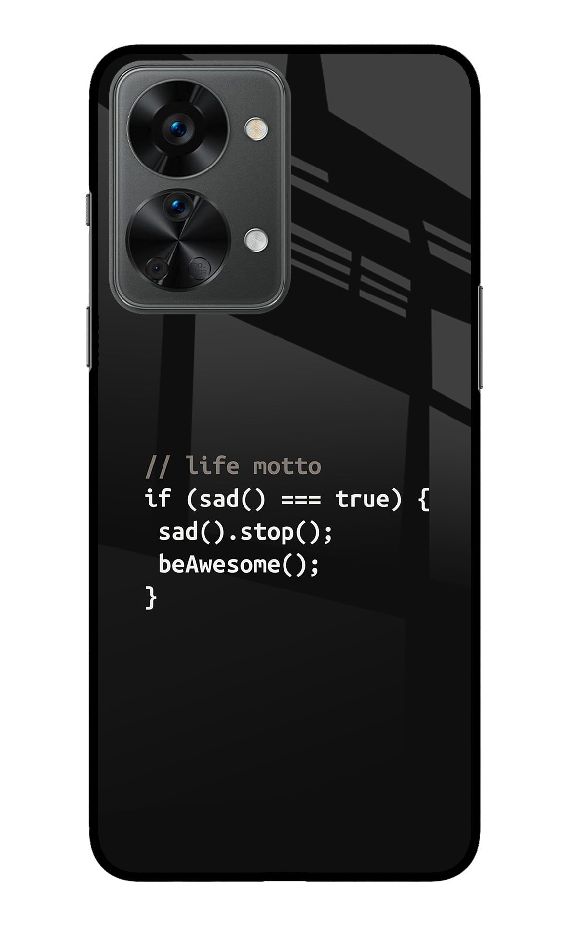 Life Motto Code OnePlus Nord 2T 5G Glass Case