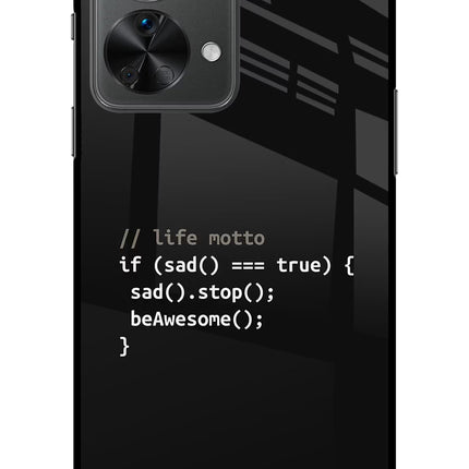Life Motto Code OnePlus Nord 2T 5G Glass Case
