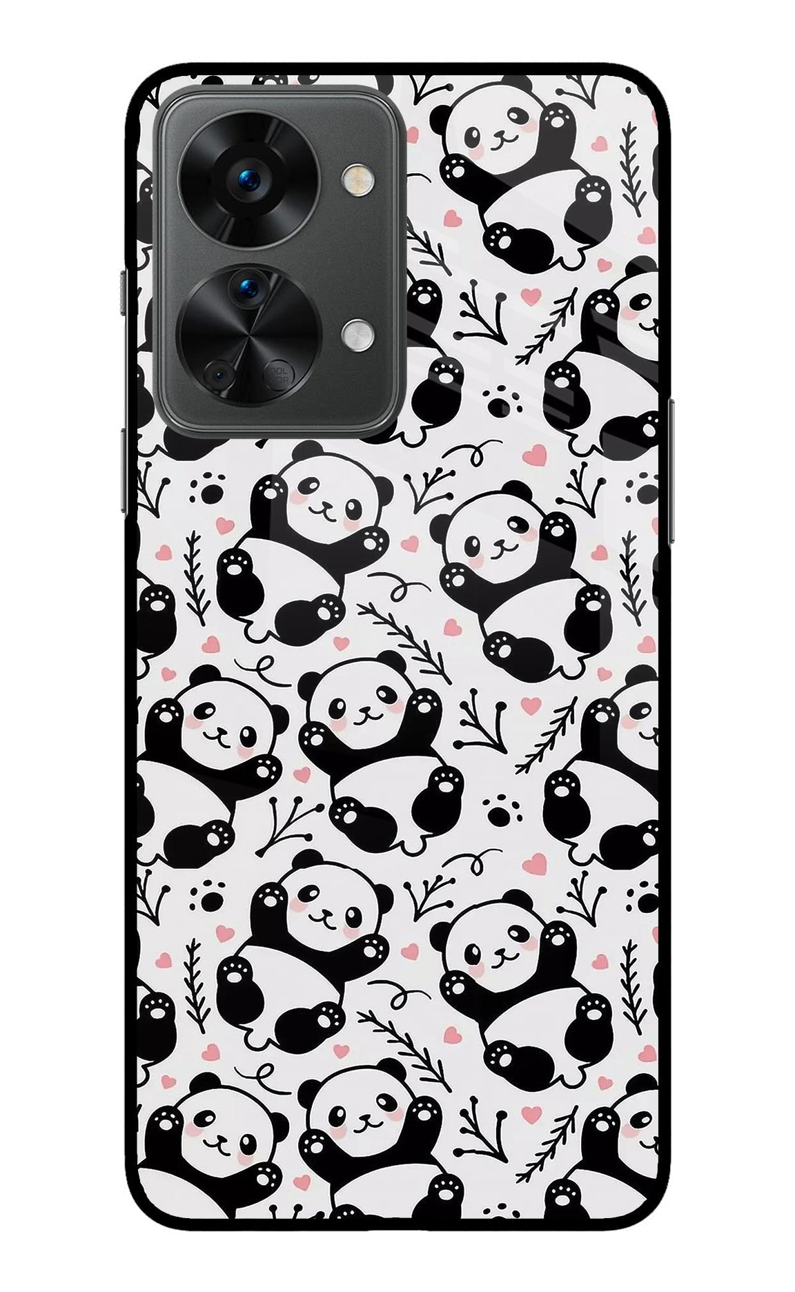 Cute Panda OnePlus Nord 2T 5G Glass Case