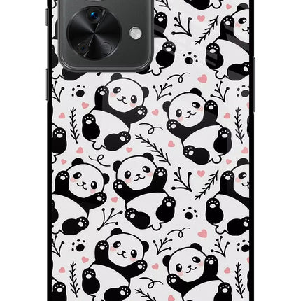 Cute Panda OnePlus Nord 2T 5G Glass Case