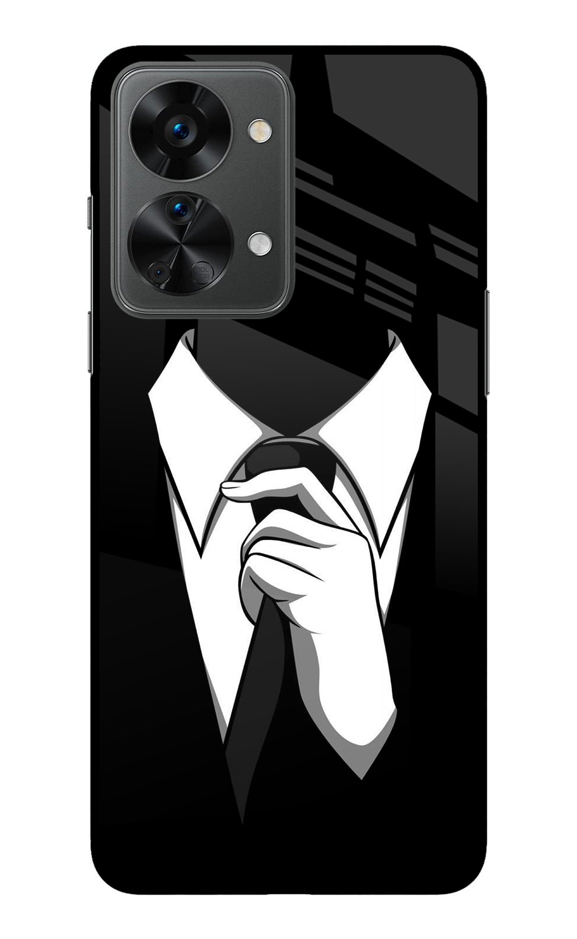 Black Tie OnePlus Nord 2T 5G Back Cover