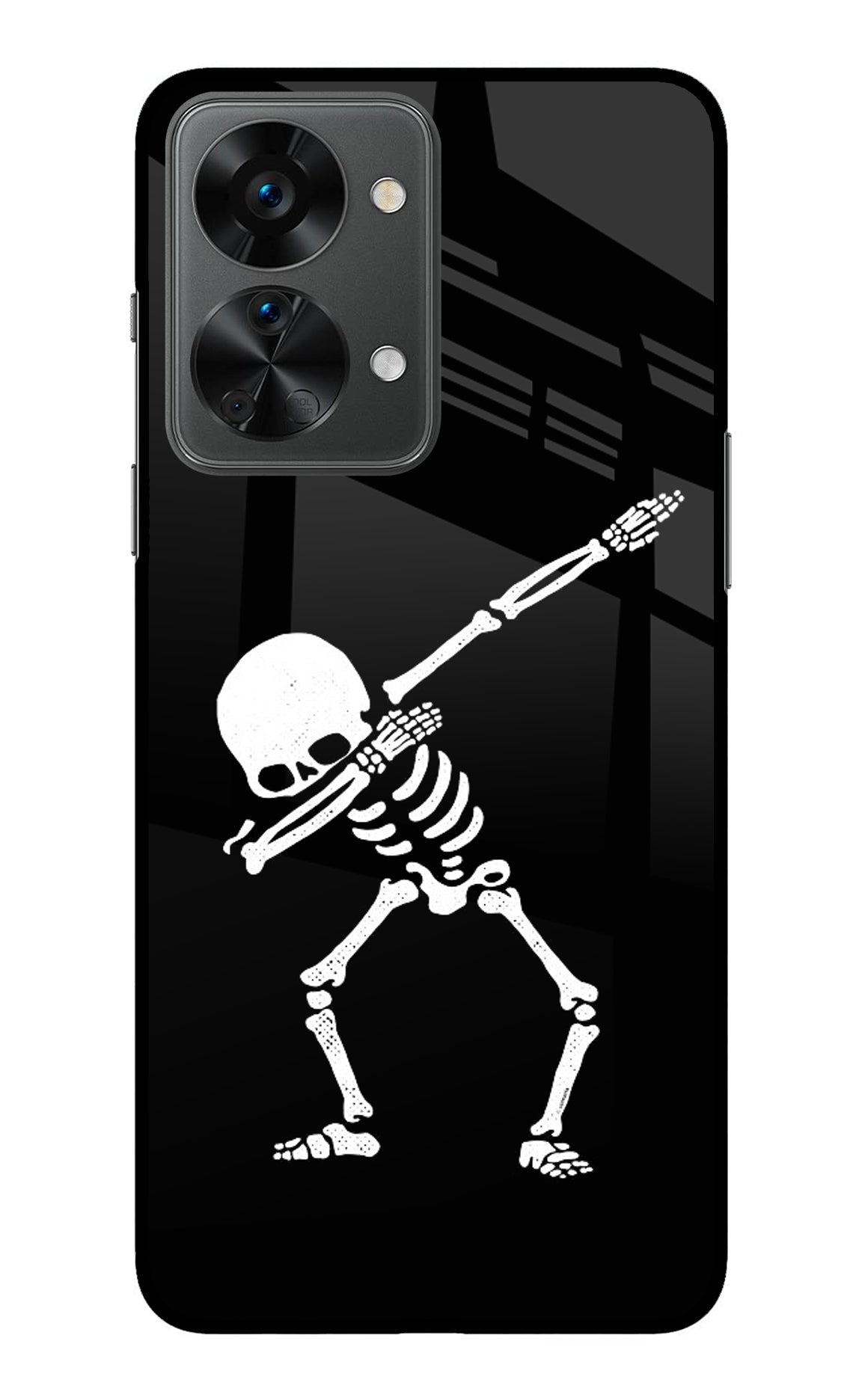 Dabbing Skeleton Art OnePlus Nord 2T 5G Back Cover