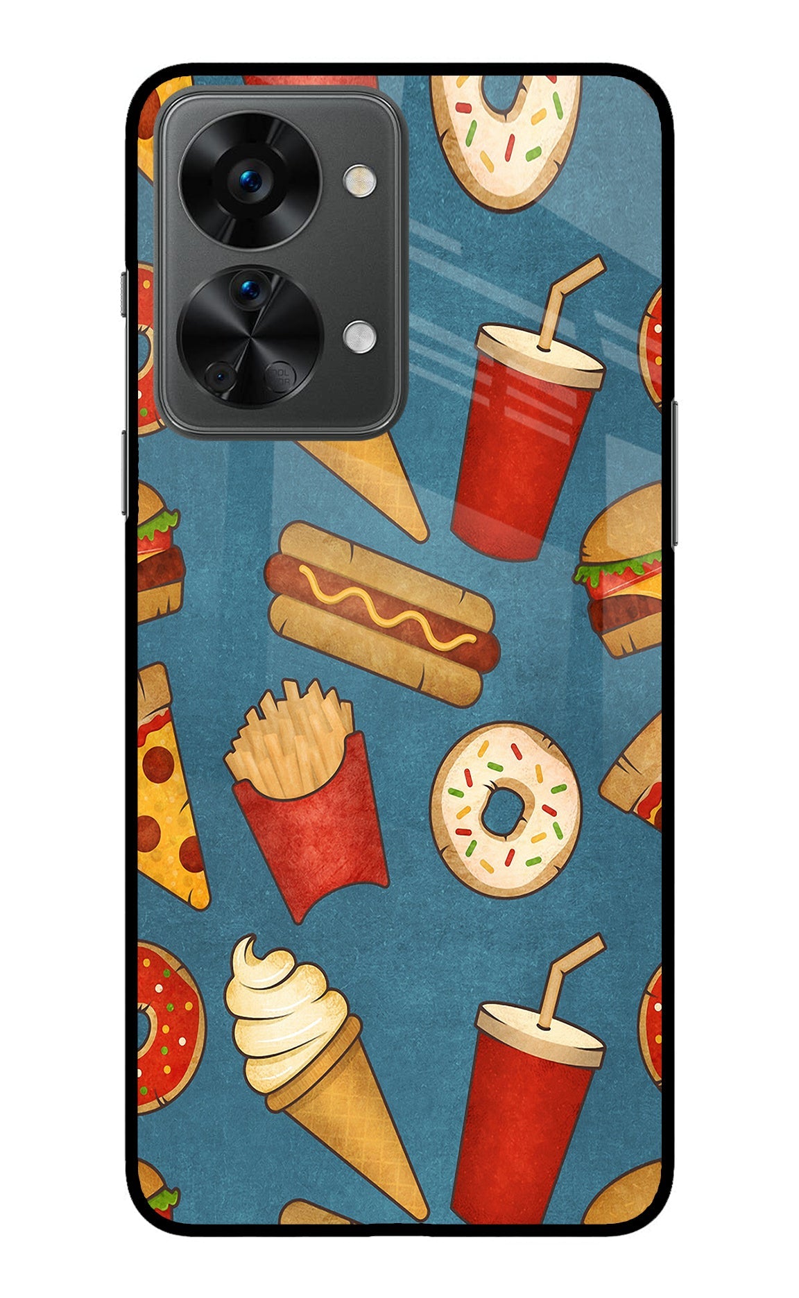 Foodie OnePlus Nord 2T 5G Glass Case