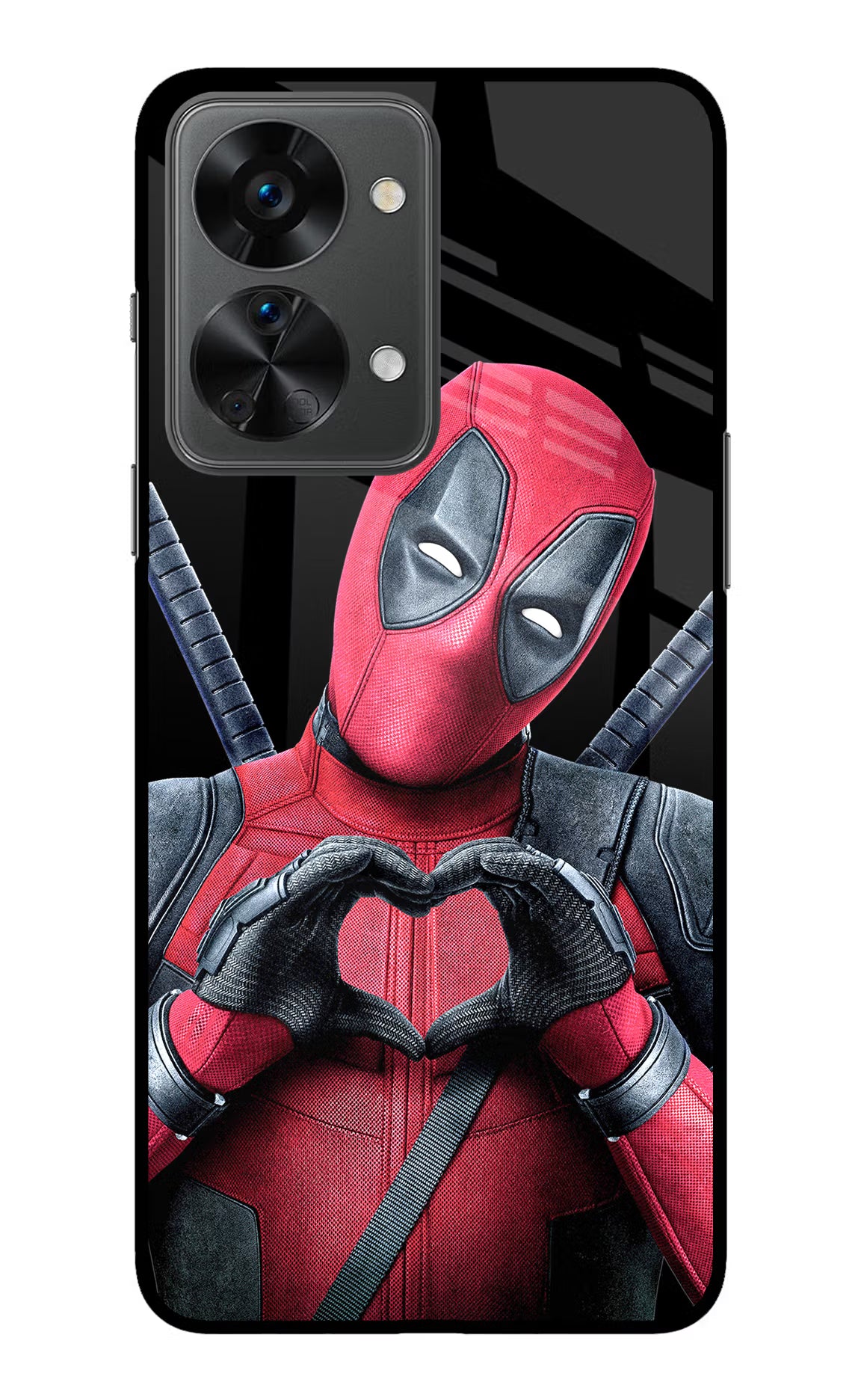 Deadpool OnePlus Nord 2T 5G Glass Case Back Cover by Casekaro