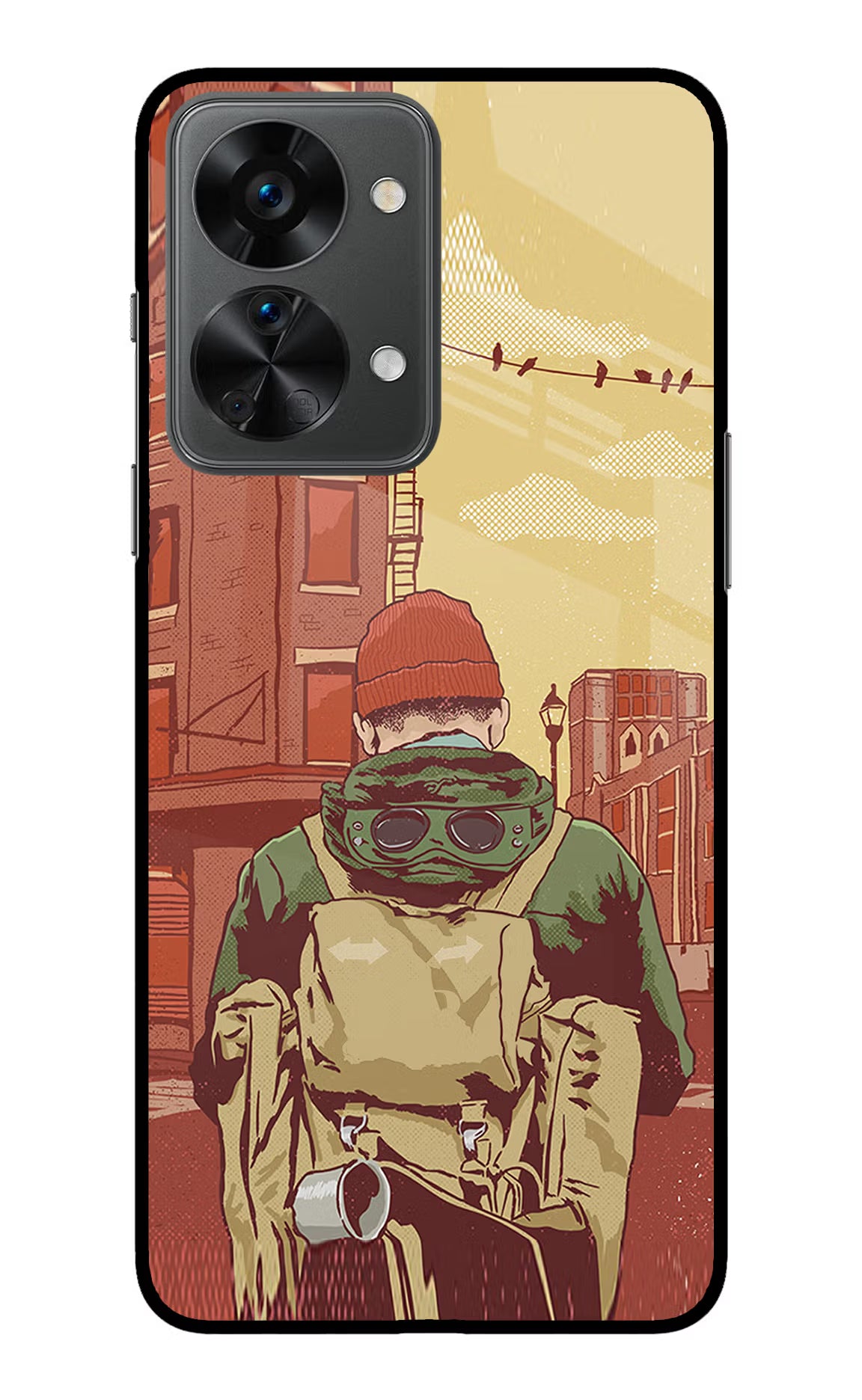 Adventurous OnePlus Nord 2T 5G Glass Case Back Cover by Casekaro