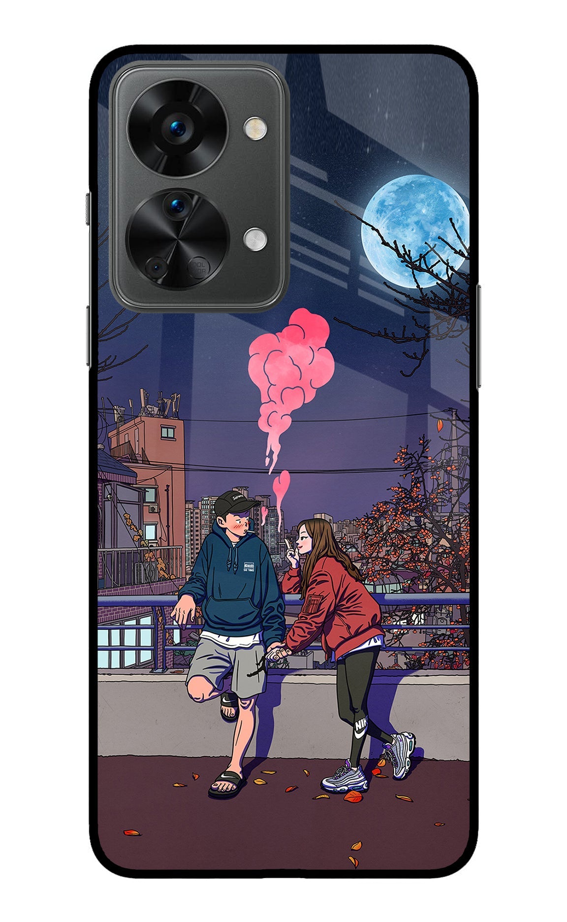 Chilling Couple OnePlus Nord 2T 5G Glass Case