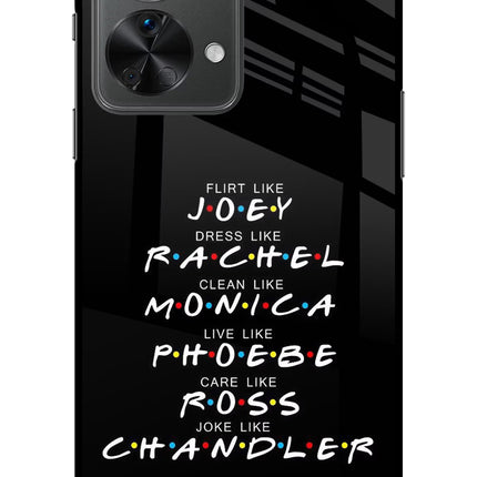 FRIENDS Character OnePlus Nord 2T 5G Glass Case