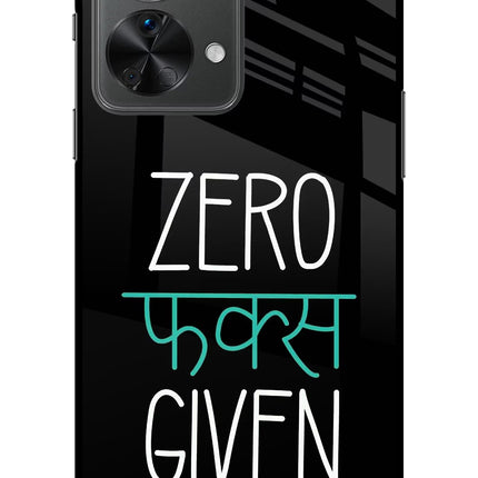 Zero Fucks Given OnePlus Nord 2T 5G Glass Case