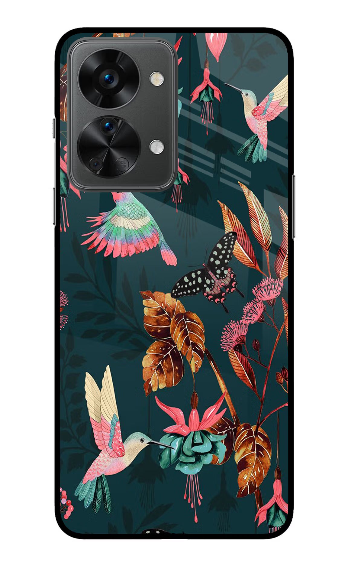 Birds OnePlus Nord 2T 5G Glass Case Back Cover by Casekaro