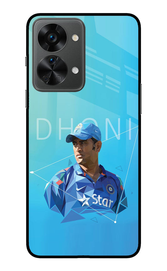 Dhoni Artwork OnePlus Nord 2T 5G Glass Case