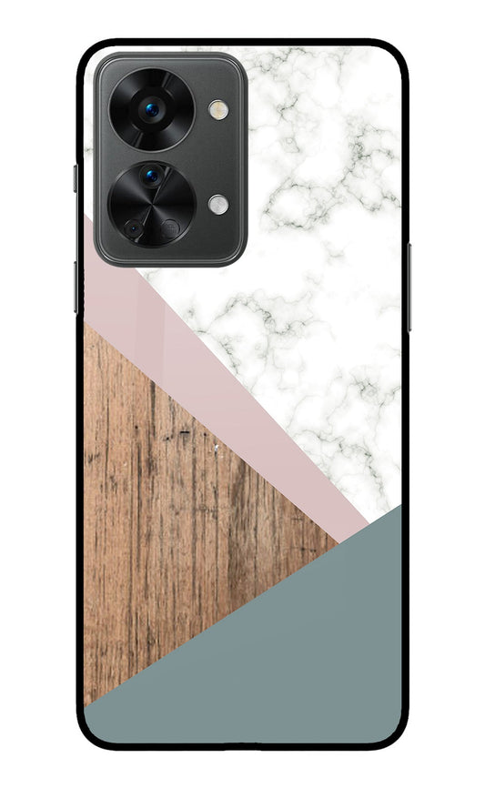 Marble wood Abstract OnePlus Nord 2T 5G Glass Case