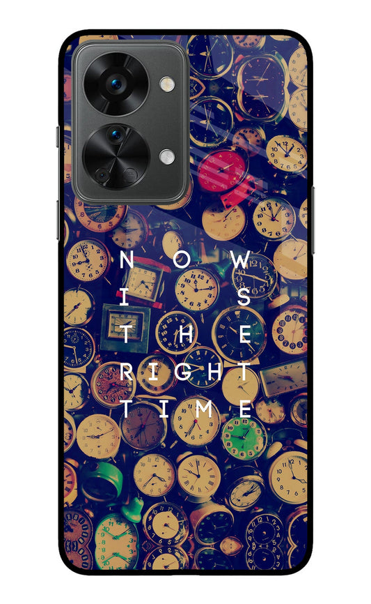 Now is the Right Time Quote OnePlus Nord 2T 5G Glass Case