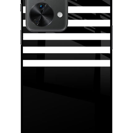 Black and White Print OnePlus Nord 2T 5G Glass Case