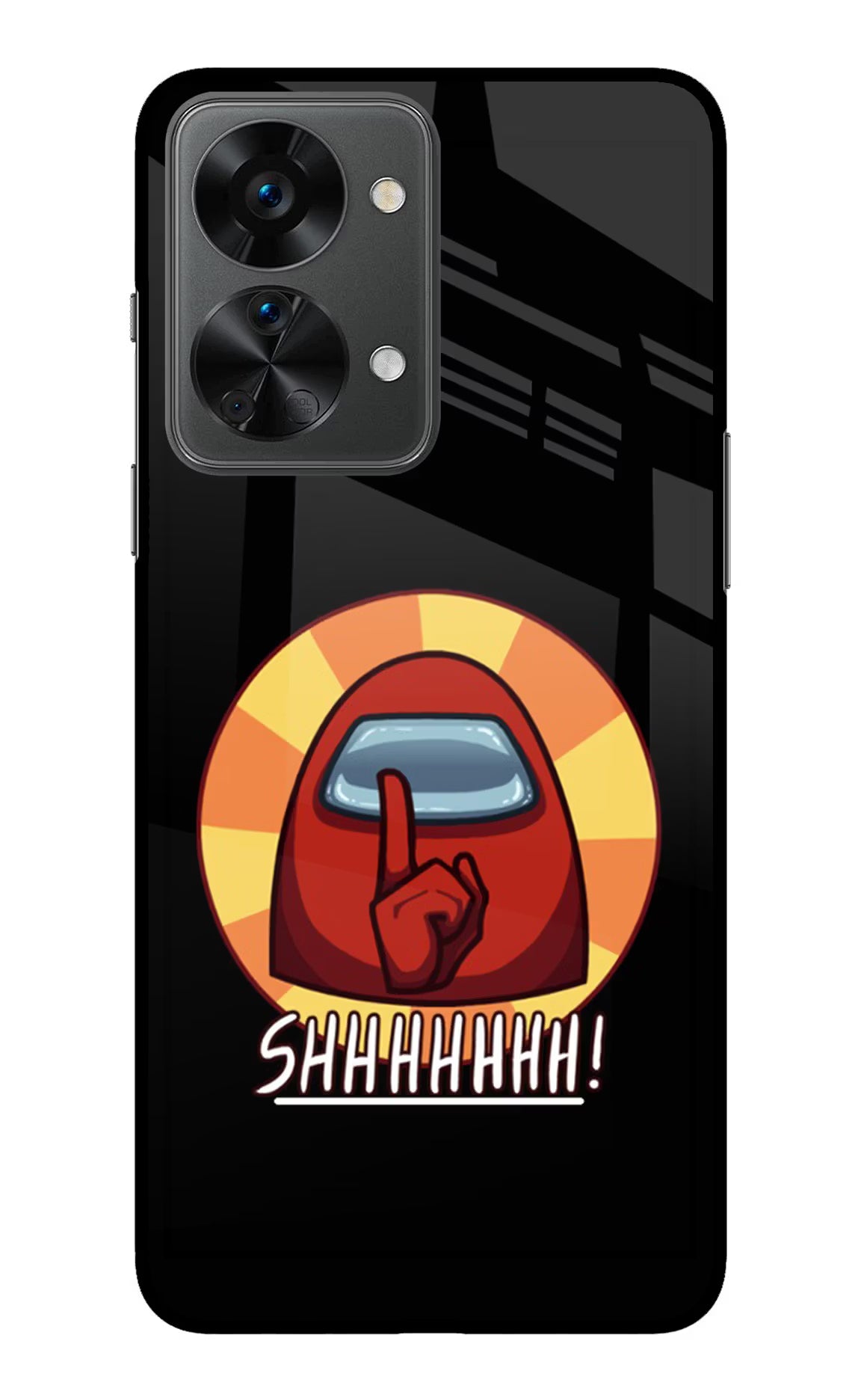 Among Us Shhh! OnePlus Nord 2T 5G Glass Case Back Cover by Casekaro