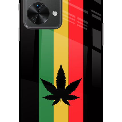 Weed Flag OnePlus Nord 2T 5G Glass Case Back Cover by Casekaro