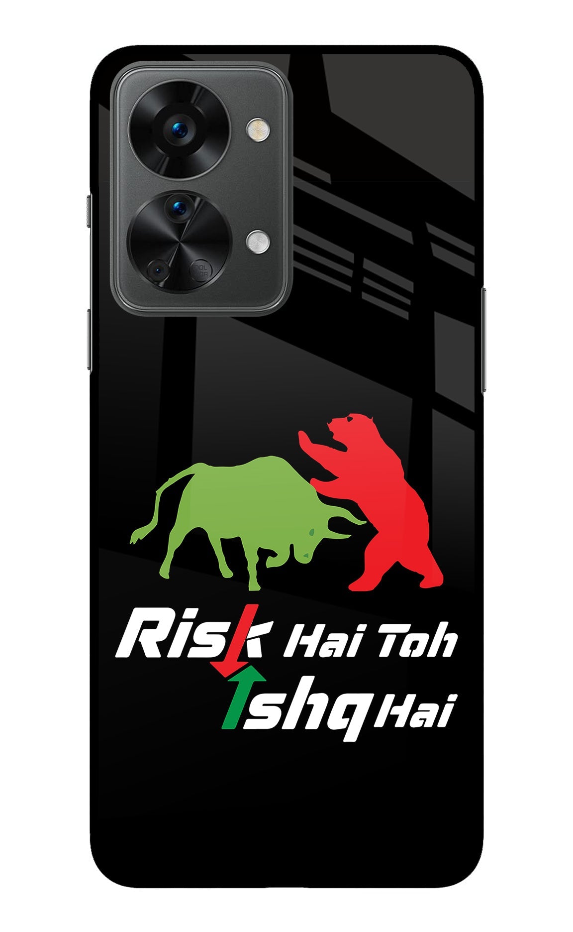 Risk Hai Toh Ishq Hai OnePlus Nord 2T 5G Glass Case