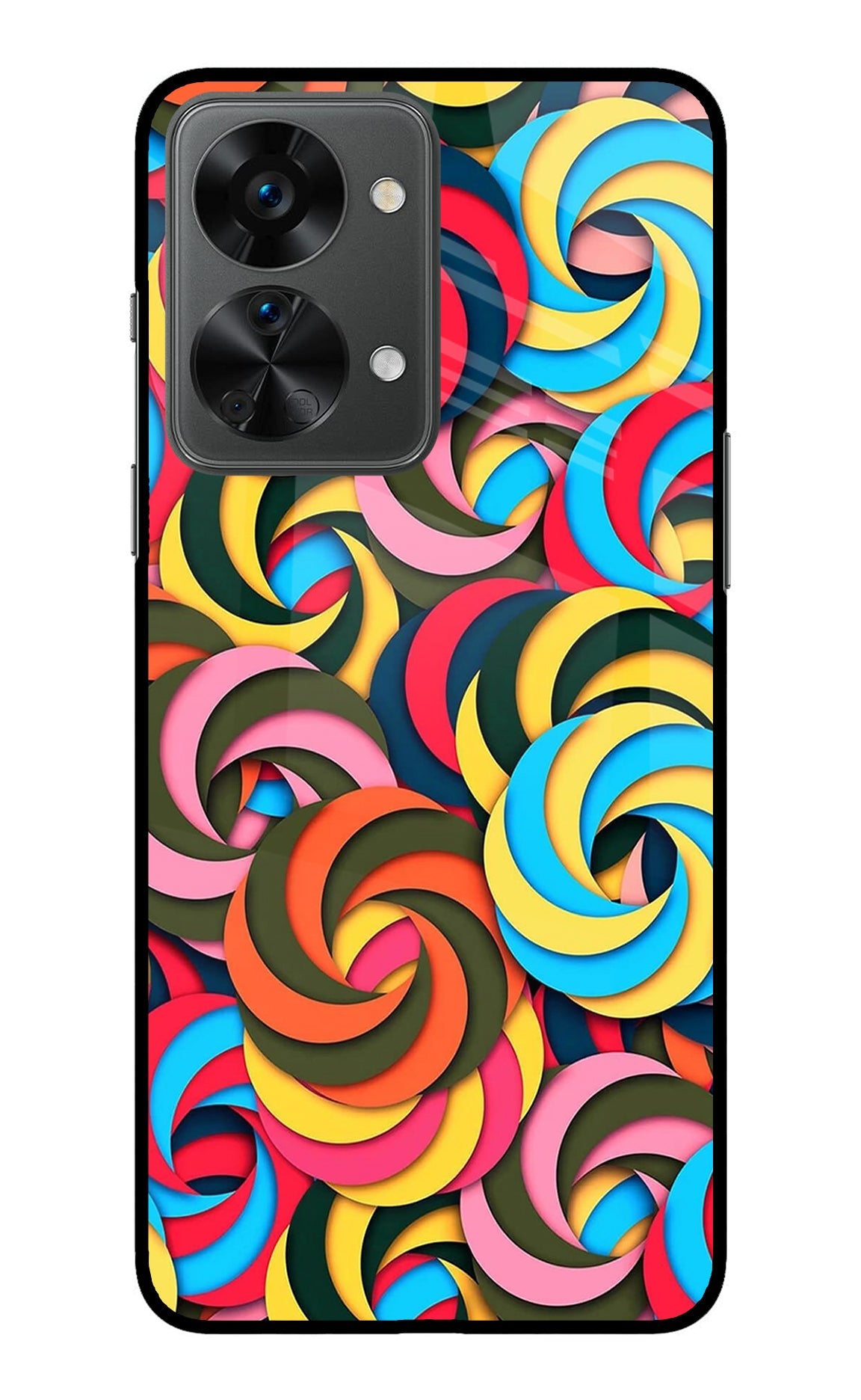 Spiral Pattern OnePlus Nord 2T 5G Back Cover