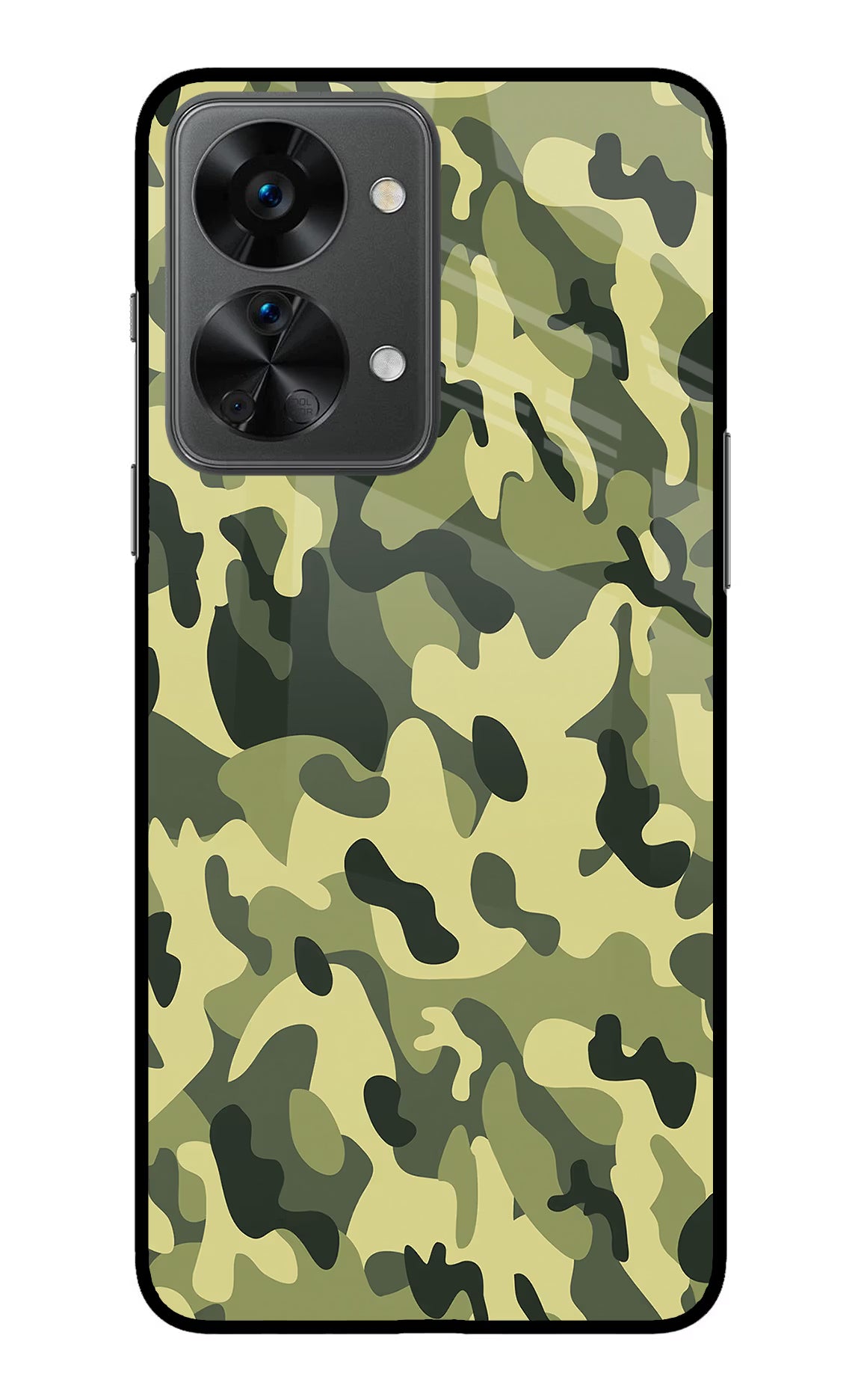 Camouflage OnePlus Nord 2T 5G Glass Case