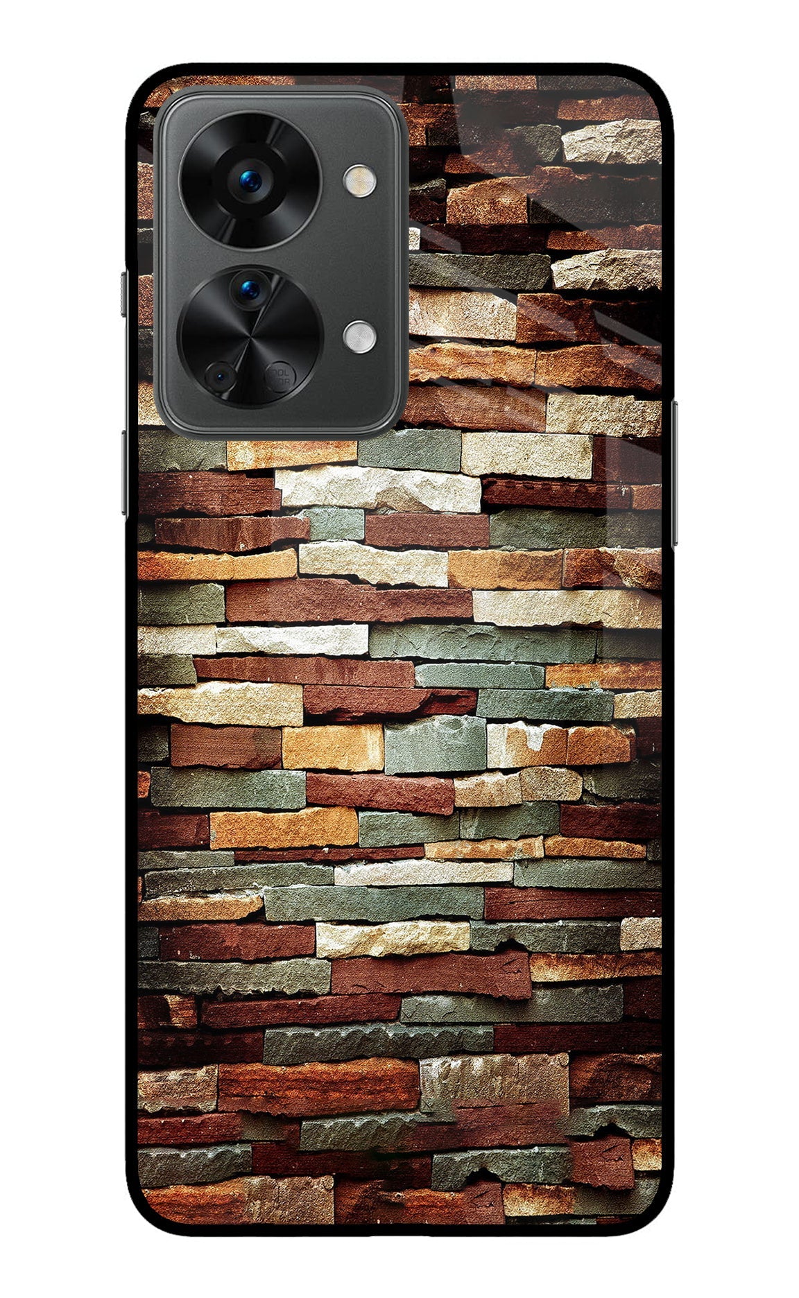 Bricks Pattern OnePlus Nord 2T 5G Back Cover