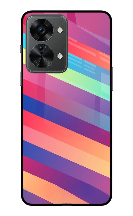 Stripes color OnePlus Nord 2T 5G Glass Case