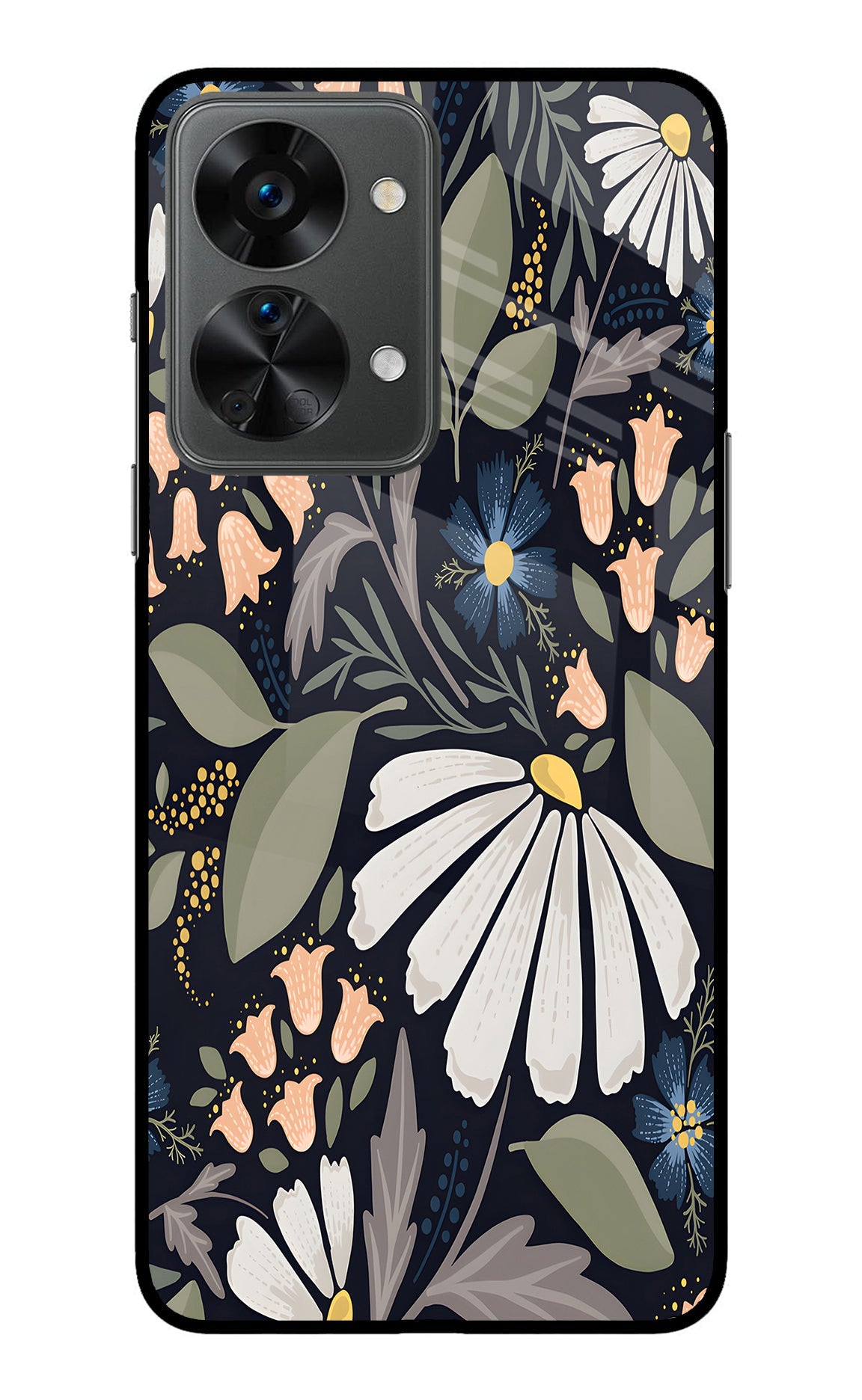 Flowers Art OnePlus Nord 2T 5G Back Cover