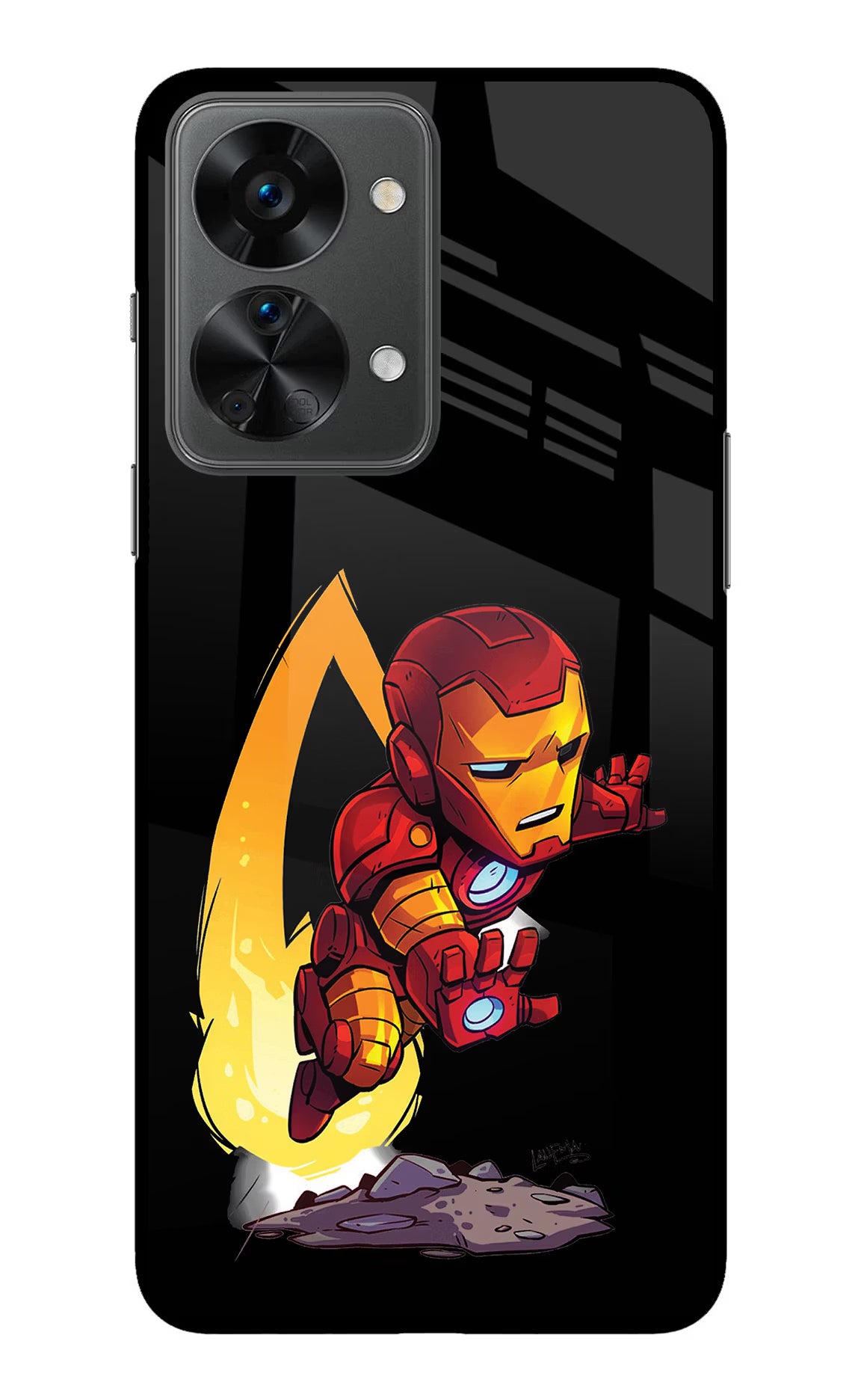 IronMan OnePlus Nord 2T 5G Glass Case Back Cover by Casekaro