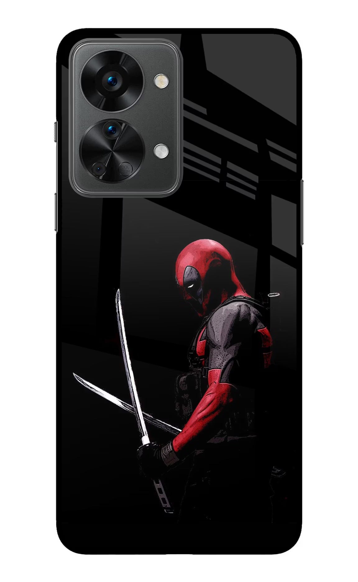 Deadpool OnePlus Nord 2T 5G Glass Case Back Cover by Casekaro
