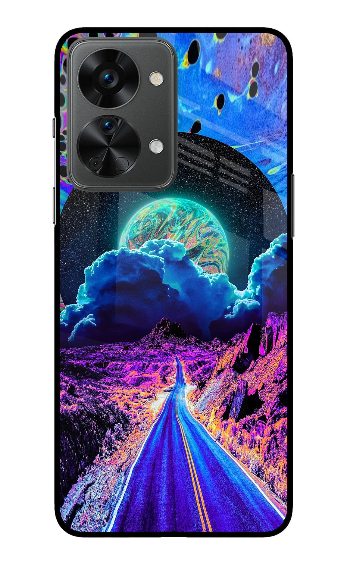 Psychedelic Painting OnePlus Nord 2T 5G Glass Case