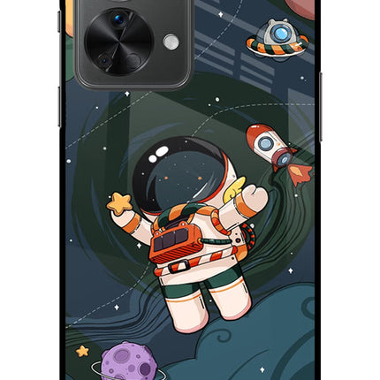 Cartoon Astronaut OnePlus Nord 2T 5G Glass Case