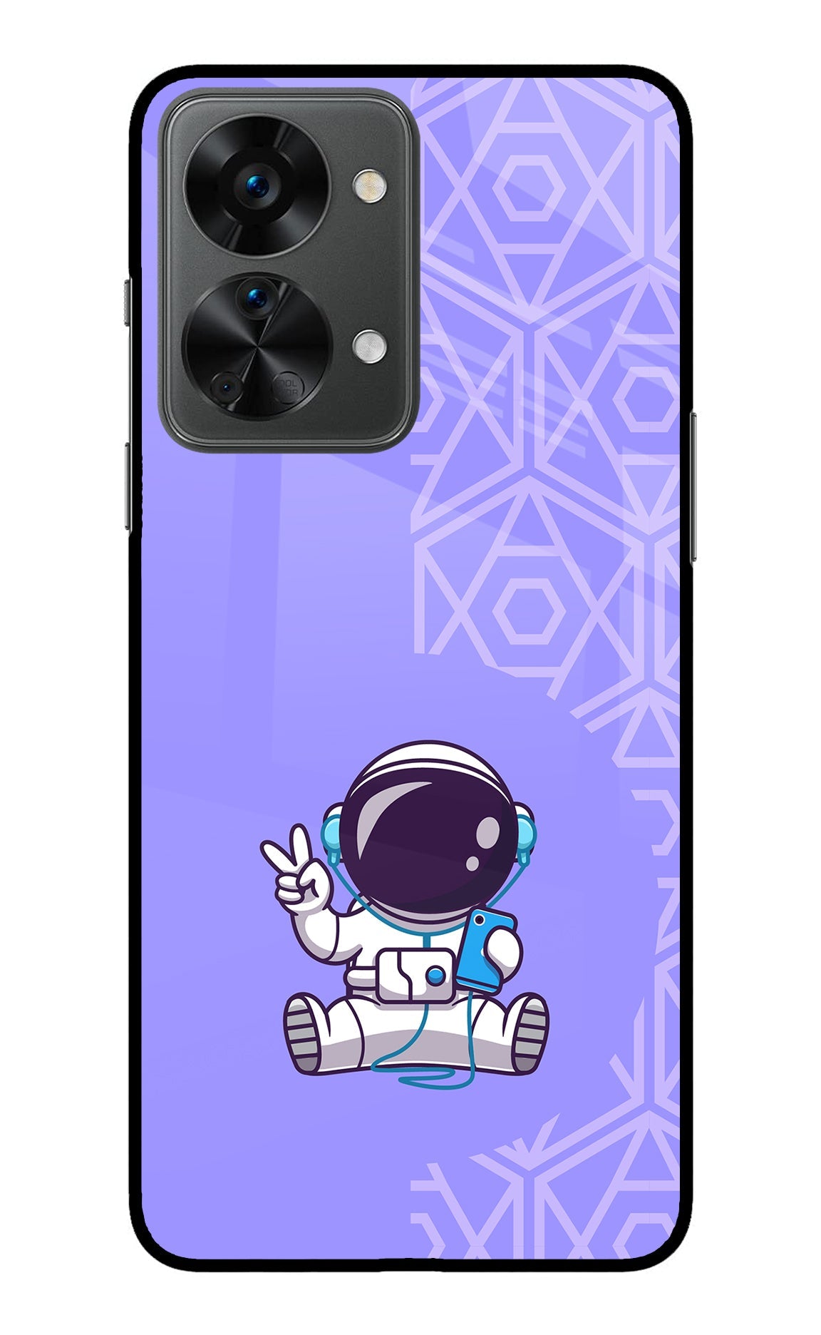 Cute Astronaut Chilling OnePlus Nord 2T 5G Back Cover